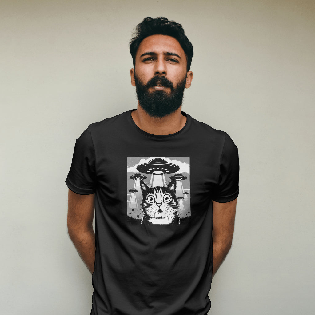 Feline Alien Abduction Unisex T-Shirt