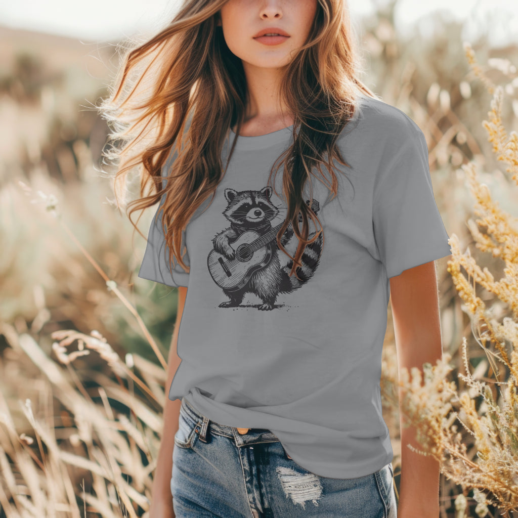 Country Rockin Raccoon Unisex T-Shirt