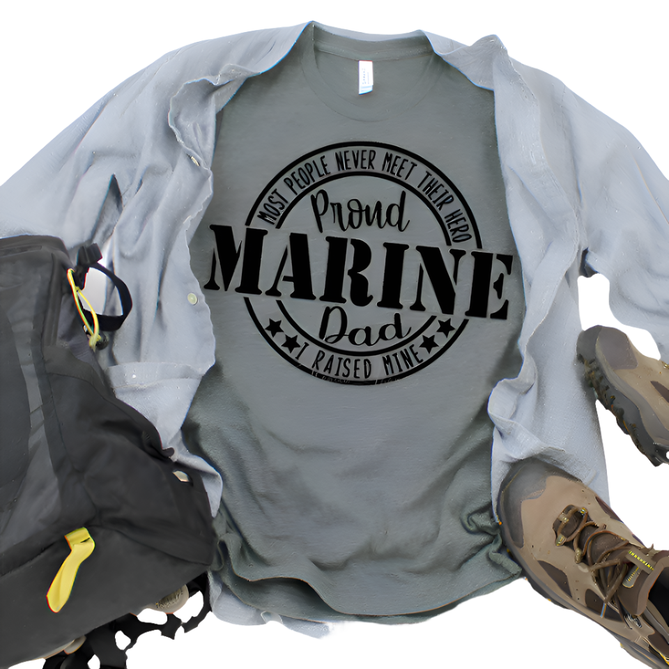 Proud Marine Dad Men's T-Shirt