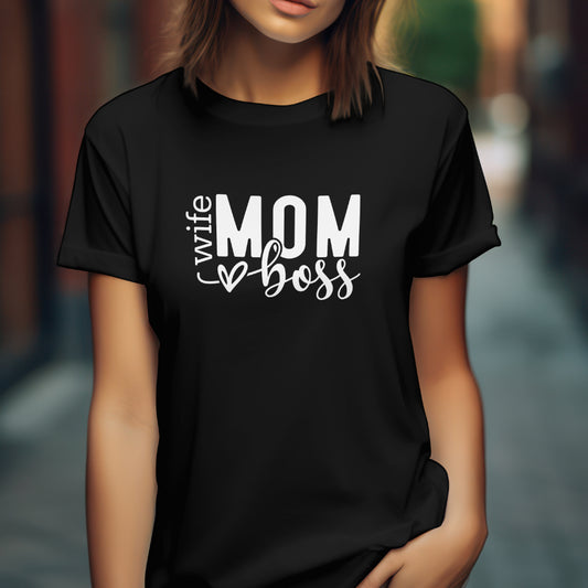 Wife Mom Boss Women's T-Shirt