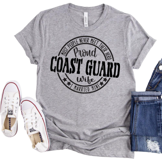 Proud Coast Guard Wife Women's T-Shirt