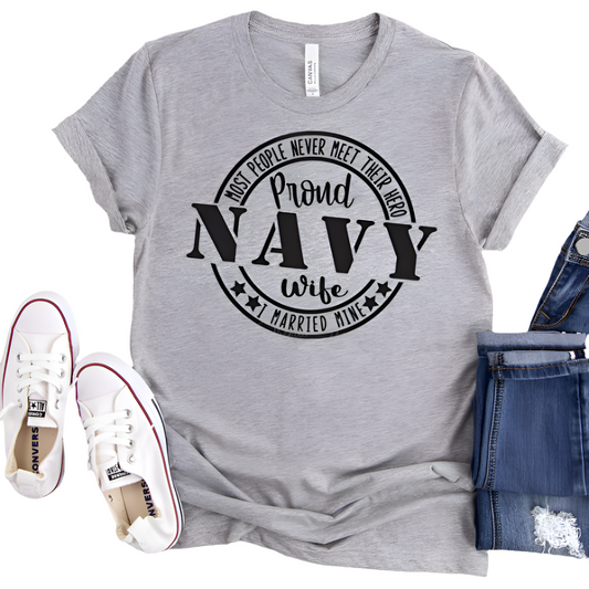 Proud Navy Wife Women's T-Shirt